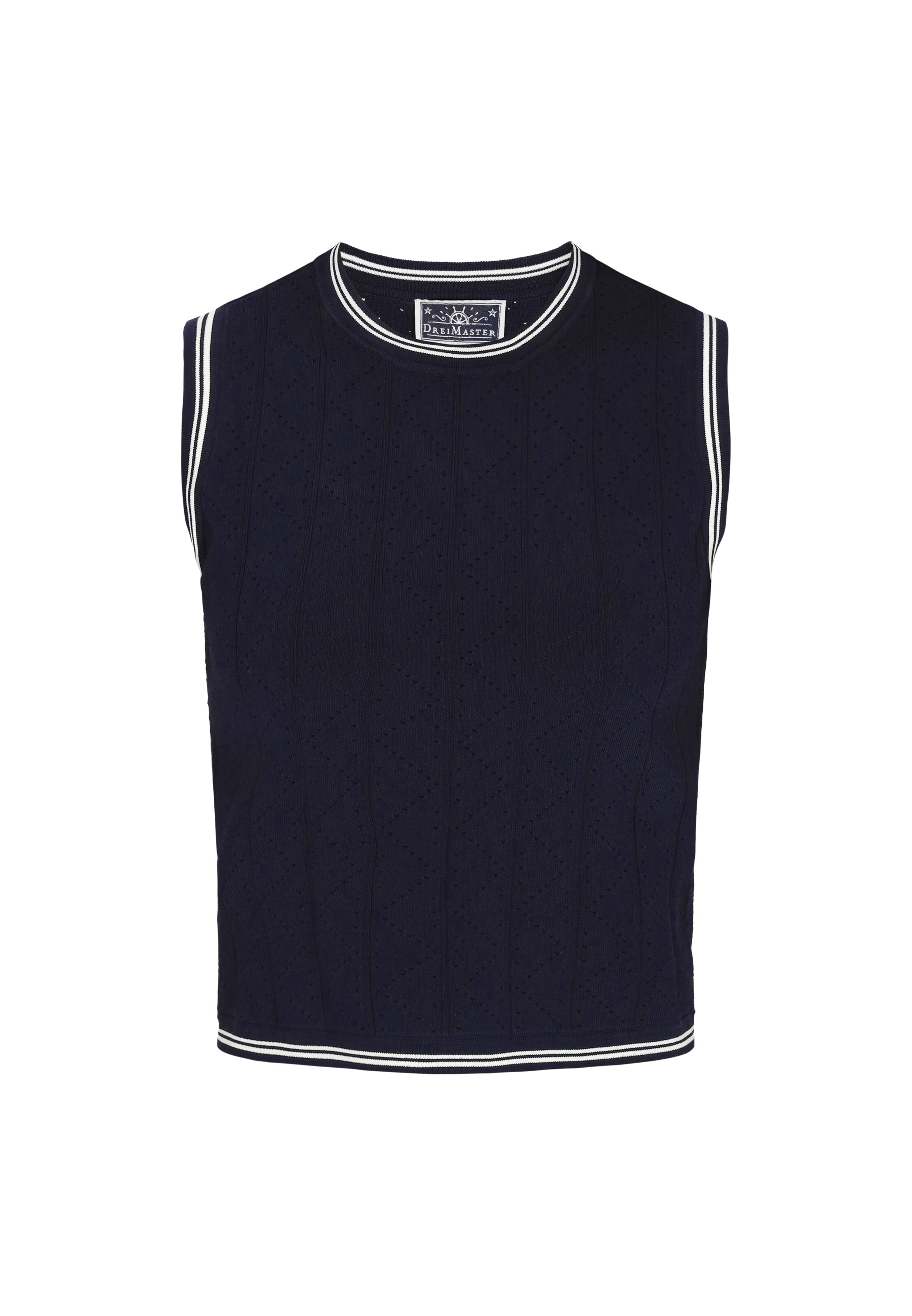 DreiMaster Maritim Kardigany 'Nautical' – modrá: přední strana