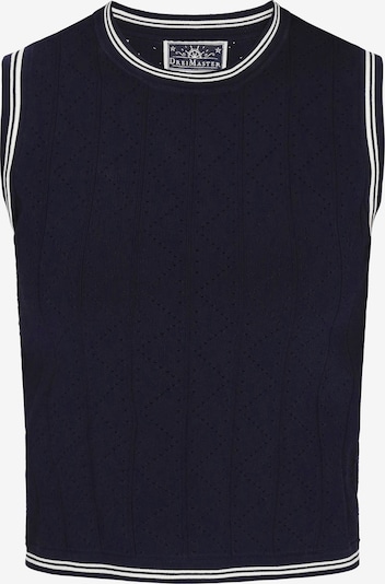 Top brodat 'Nautical' DreiMaster Maritim pe bleumarin / alb, Vizualizare produs