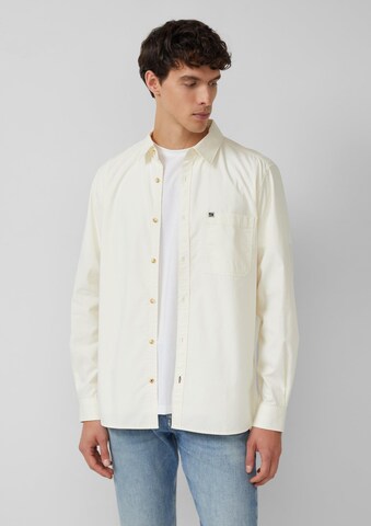 Coupe regular Chemise s.Oliver en beige : devant