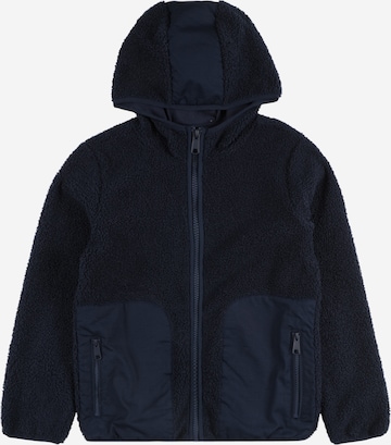 s.Oliver Fleece Jacket in Blue: front