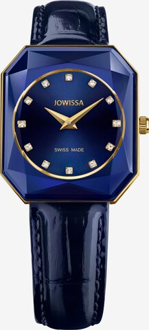 JOWISSA Analoog horloge 'FACET RADIANT' in Blauw: voorkant