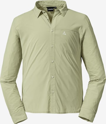 Coupe regular Chemise fonctionnelle 'Hohe Reuth' Schöffel en vert : devant