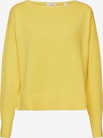 Pull-over ESPRIT en jaune : devant