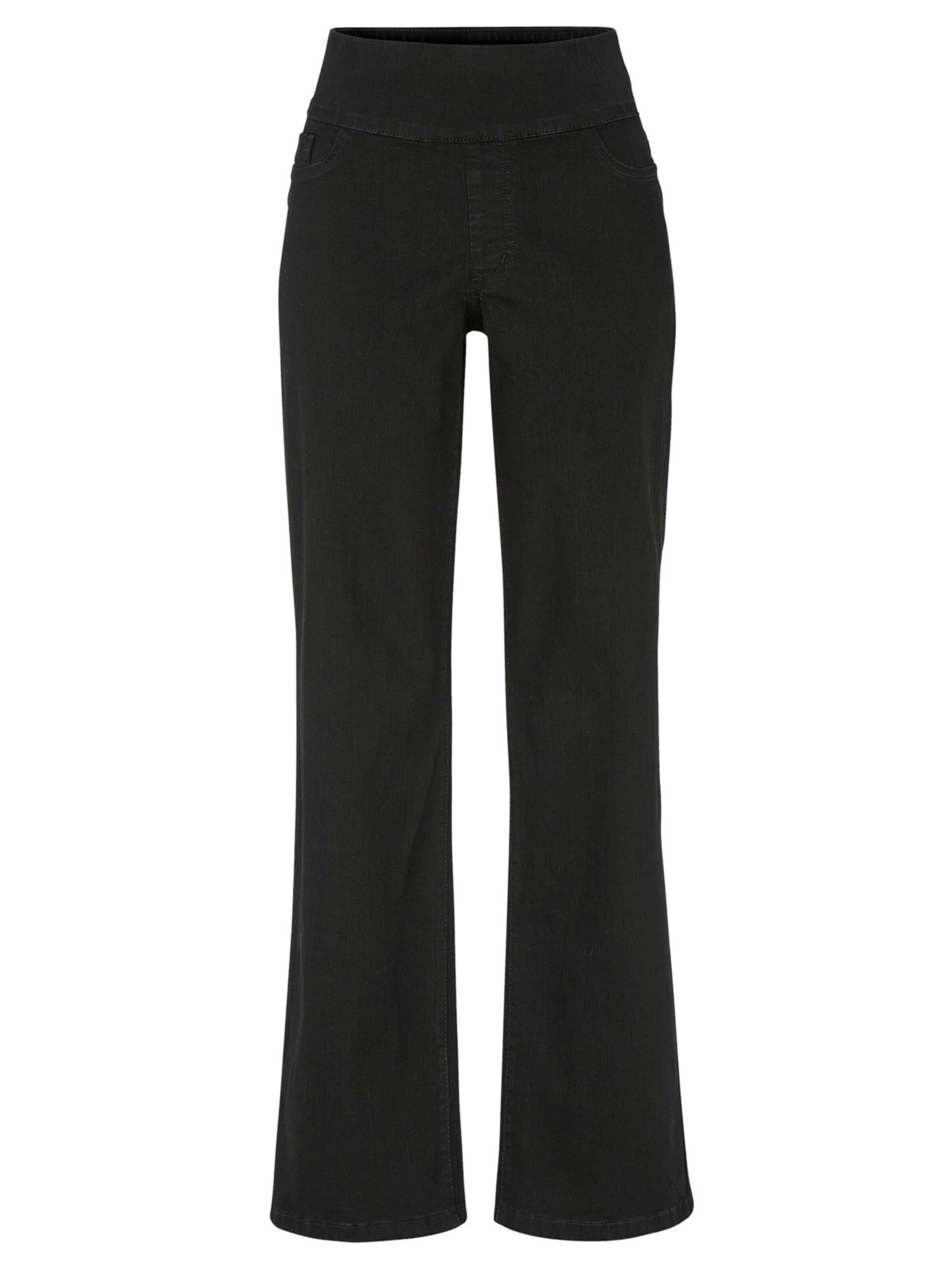 Cellbes of Sweden Wide leg Jeans in Zwart: voorkant