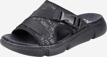 RiekerNatikače s potpeticom - crna boja: prednji dio