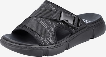 Rieker Mules in Black: front