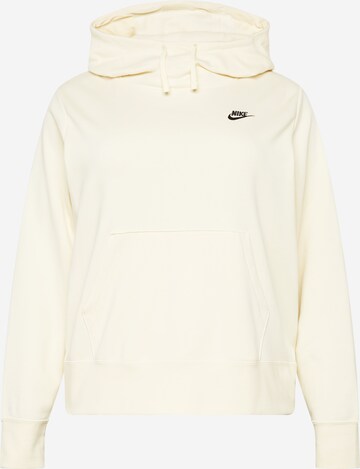 Nike Sportswear Sport sweatshirt i vit: framsida