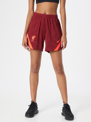 NIKE Ohlapna forma Športne hlače 'Liverpool FC Strike' | rdeča barva: sprednja stran