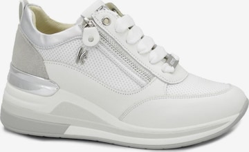 Baskets basses Keys en blanc : devant
