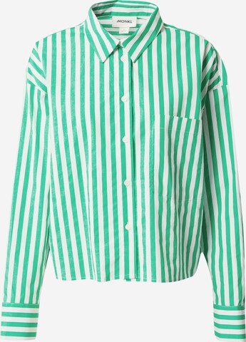 Monki Blouse in Groen: voorkant