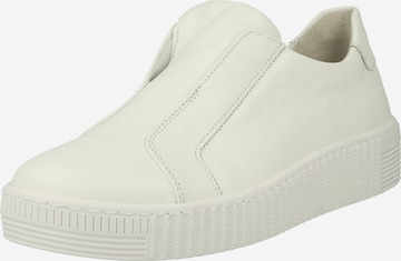 GABOR - Sapatilhas slip-on em branco: frente