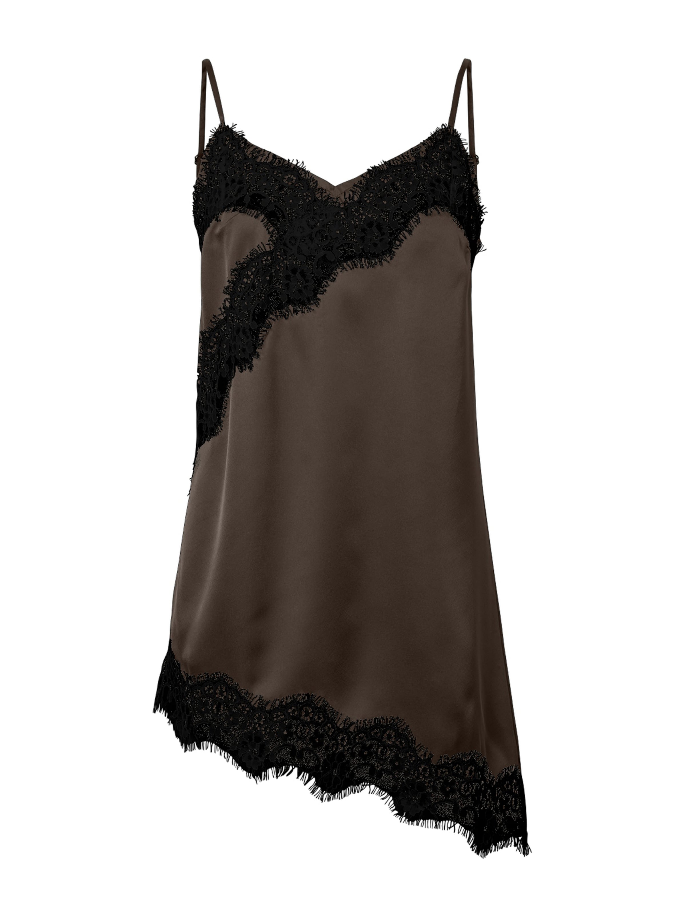 PIECES Топ 'PCARiel' в Коричневый: спереди