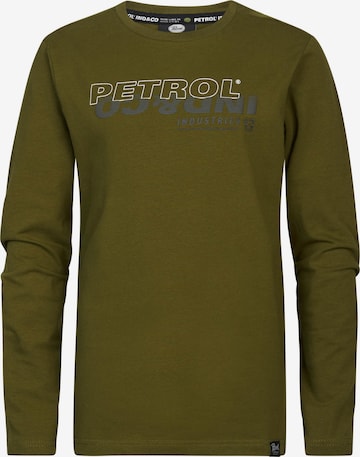 T-Shirt Petrol Industries en vert : devant