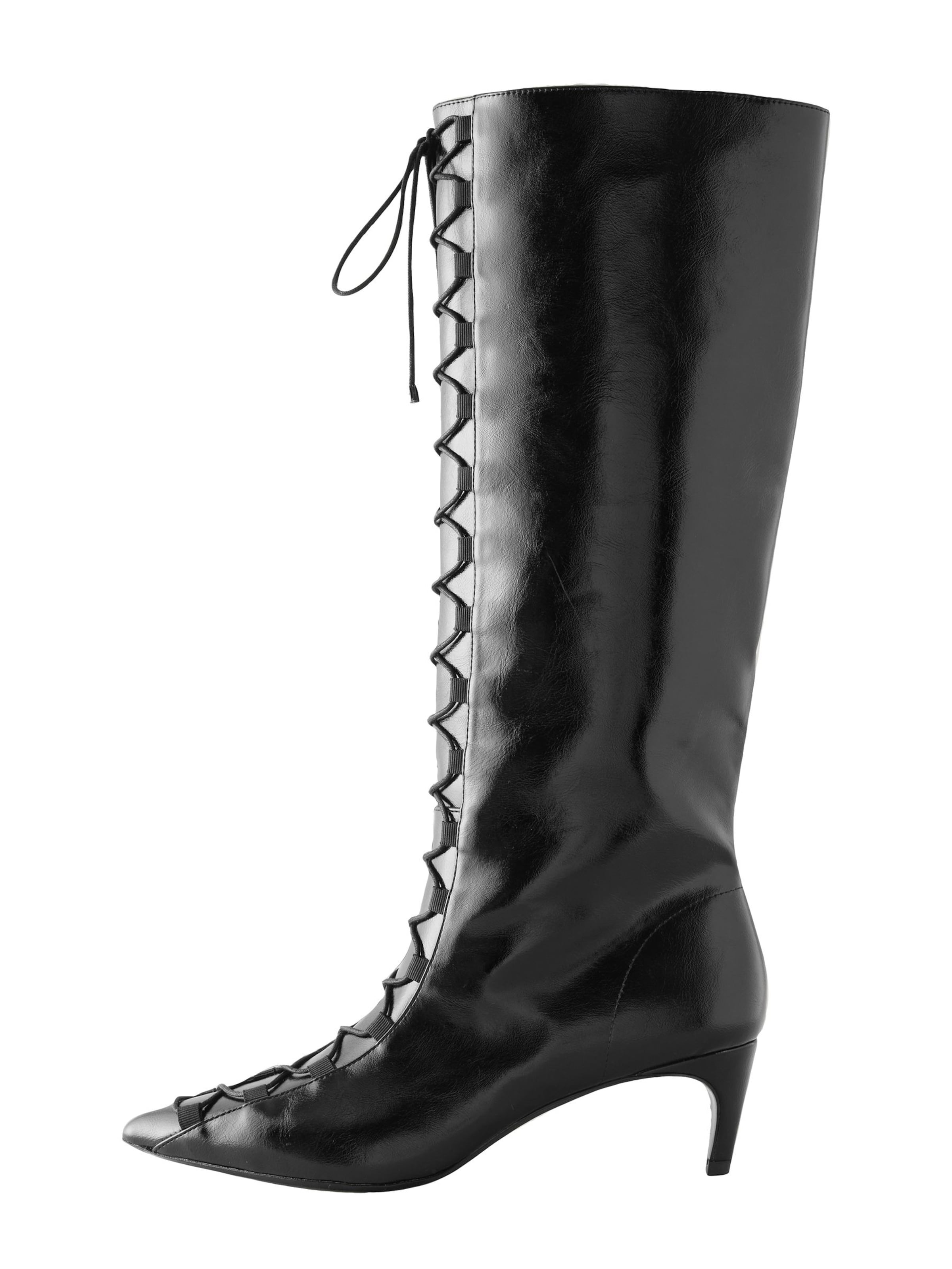 Next Μπότες με κορδόνια 'Forever Comfort' σε μαύρο: μπροστά