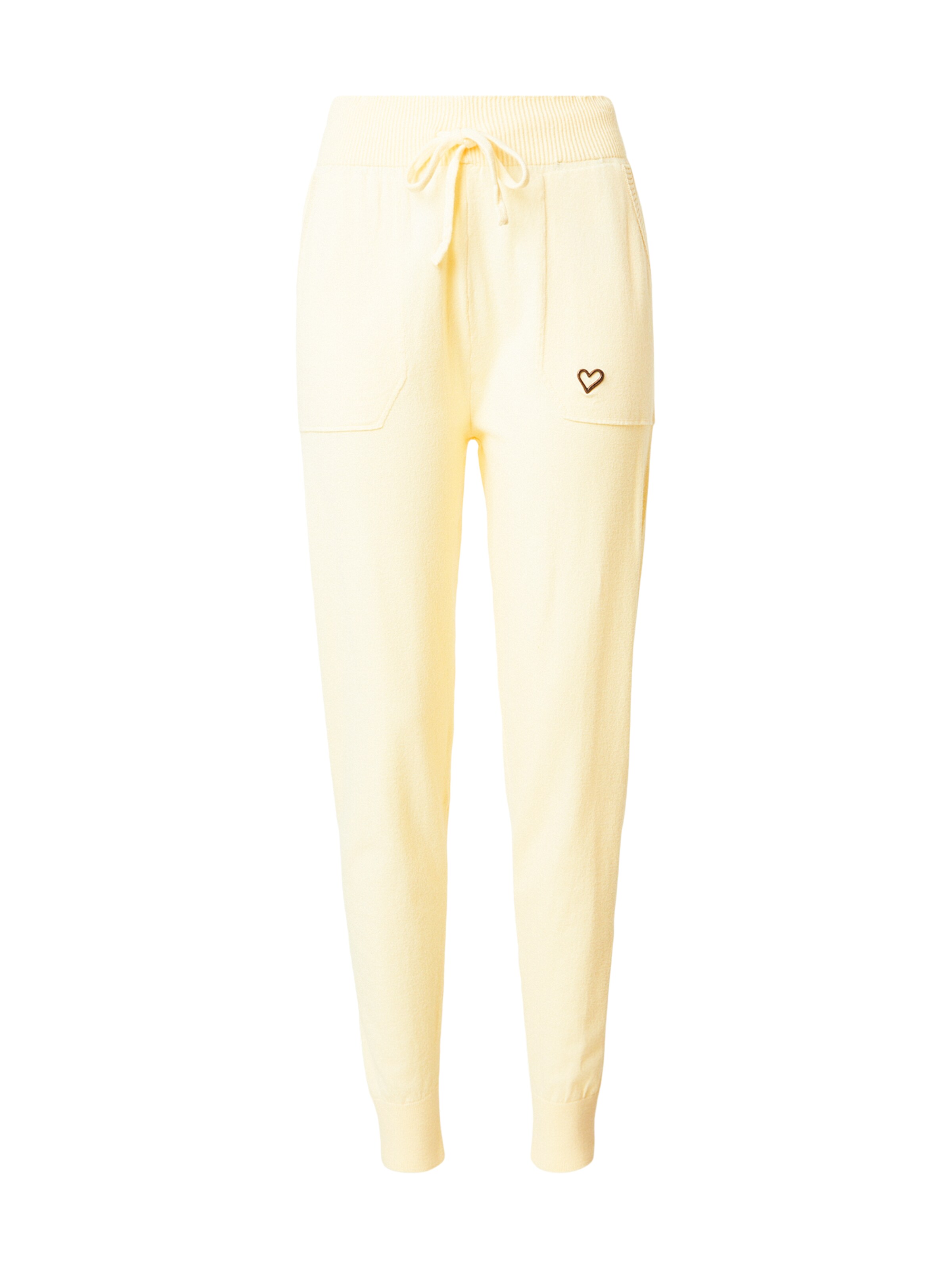 alife & kickin Tapered Broek 'WilmaAK' in Geel: voorkant