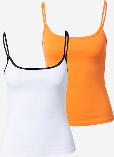 WEEKDAY Top em laranja / preto / branco, Vista do produto