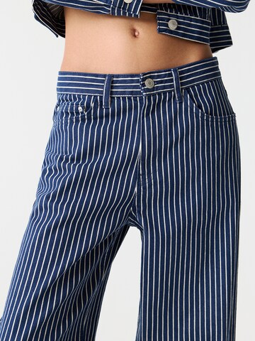 Pull&Bear Wide leg Jeans in Blue