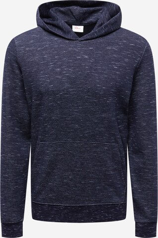 Sweat-shirt s.Oliver en bleu : devant