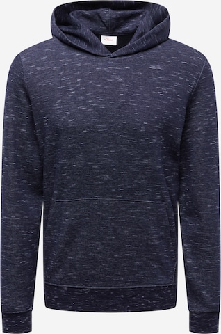 s.Oliver Sweatshirt in Blauw: voorkant