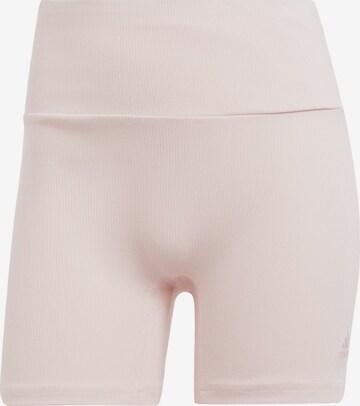 ADIDAS SPORTSWEAR Skinny Shorts in Pink: predná strana