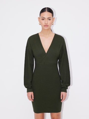 Robes en maille 'Thalke' LeGer by Lena Gercke en vert : devant