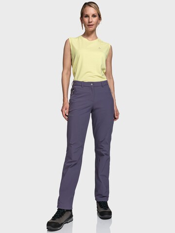 Schöffel Regular Outdoor trousers 'Engadin1' in Purple