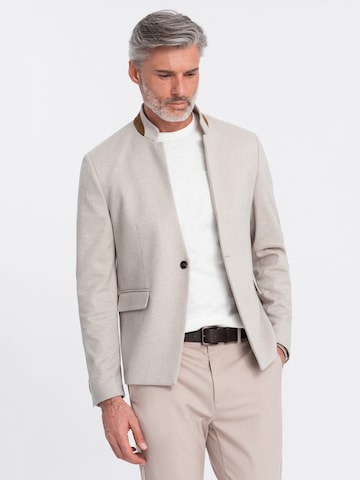 Ombre Regular fit Business-colbert in Beige: voorkant