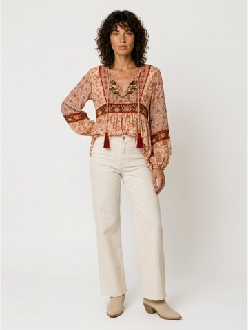Miss June Blouse 'Blouse Mahaly' in Beige: front