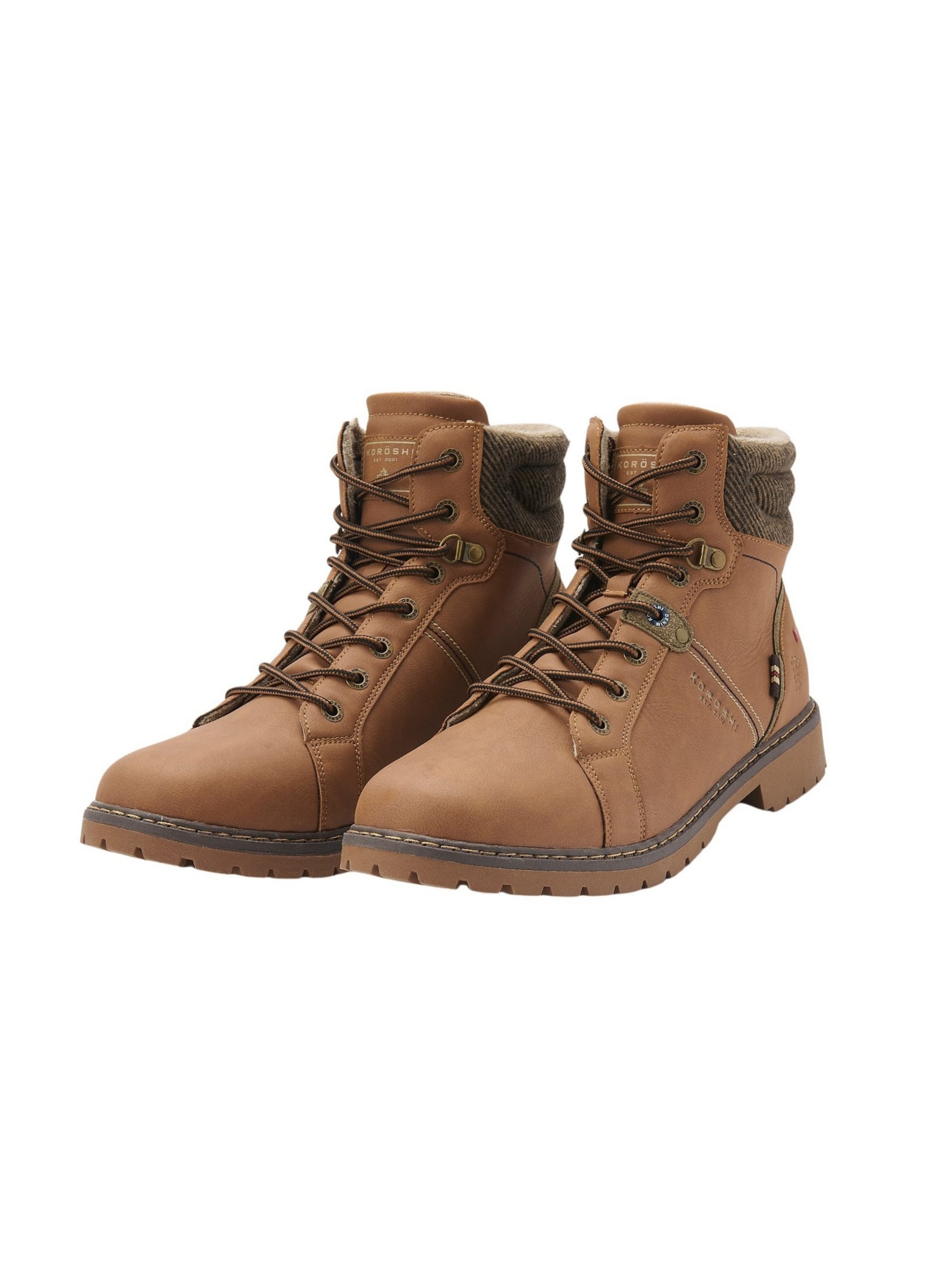 KOROSHI Сапоги на шнуровке в Коричневый