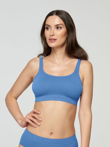 Marc & André Bikini Top 'Seamless Touch' in Blue: front