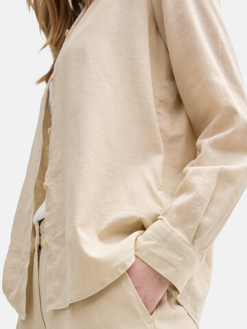 TOM TAILOR Blouse in Beige