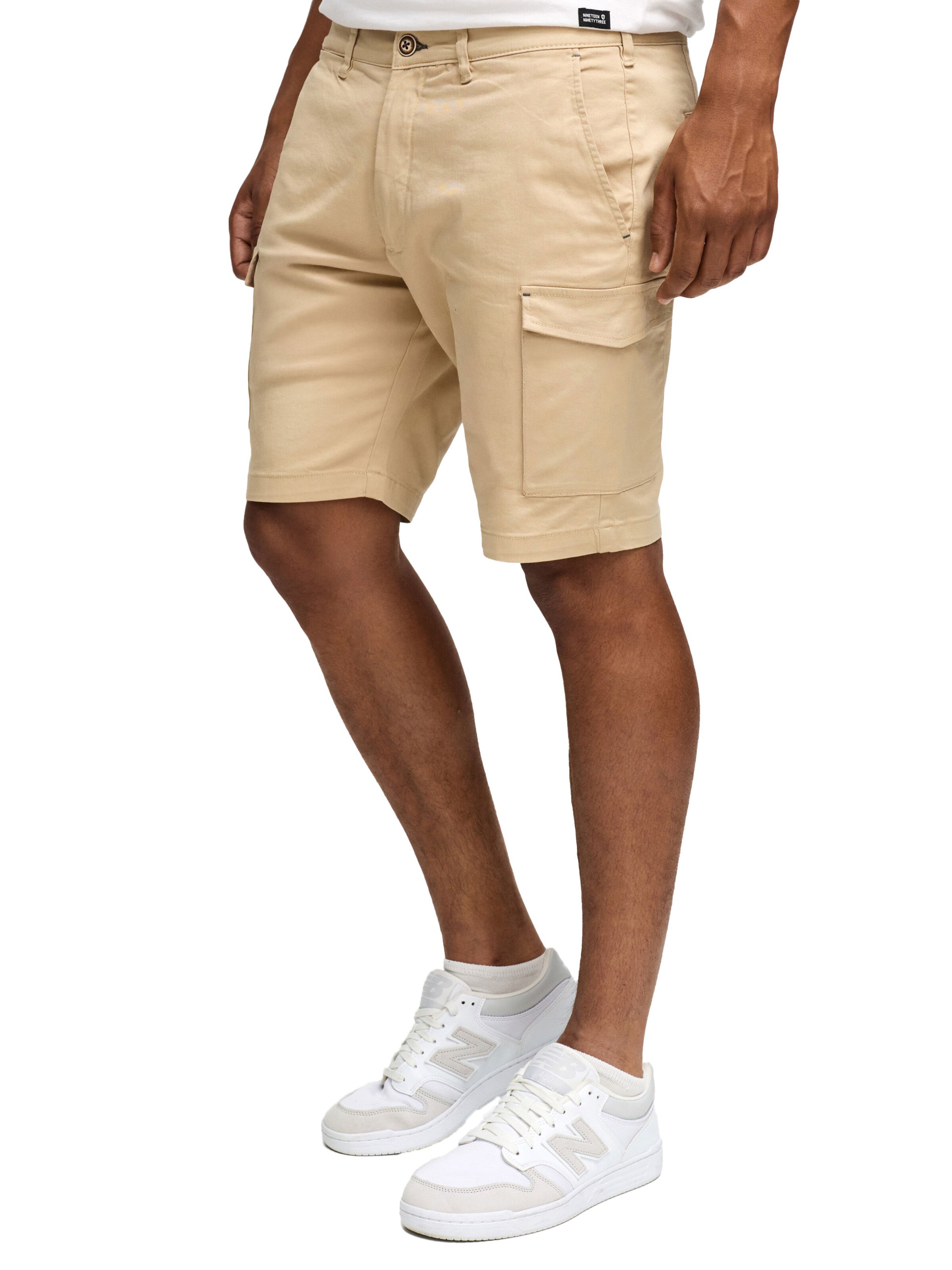 INDICODE Regular Cargohose 'Indicode Laulax'‌‌‌‌‌ in Beige