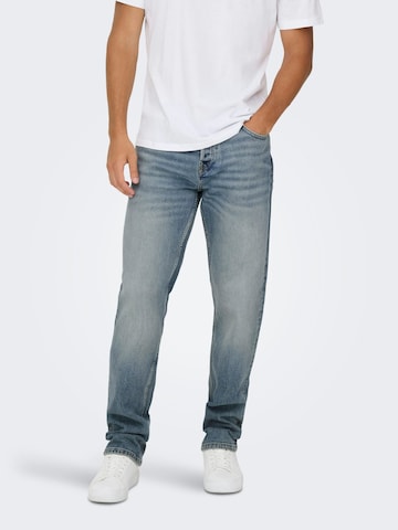 Only & Sons Baggy Jeans 'Edge' in Blauw: voorkant