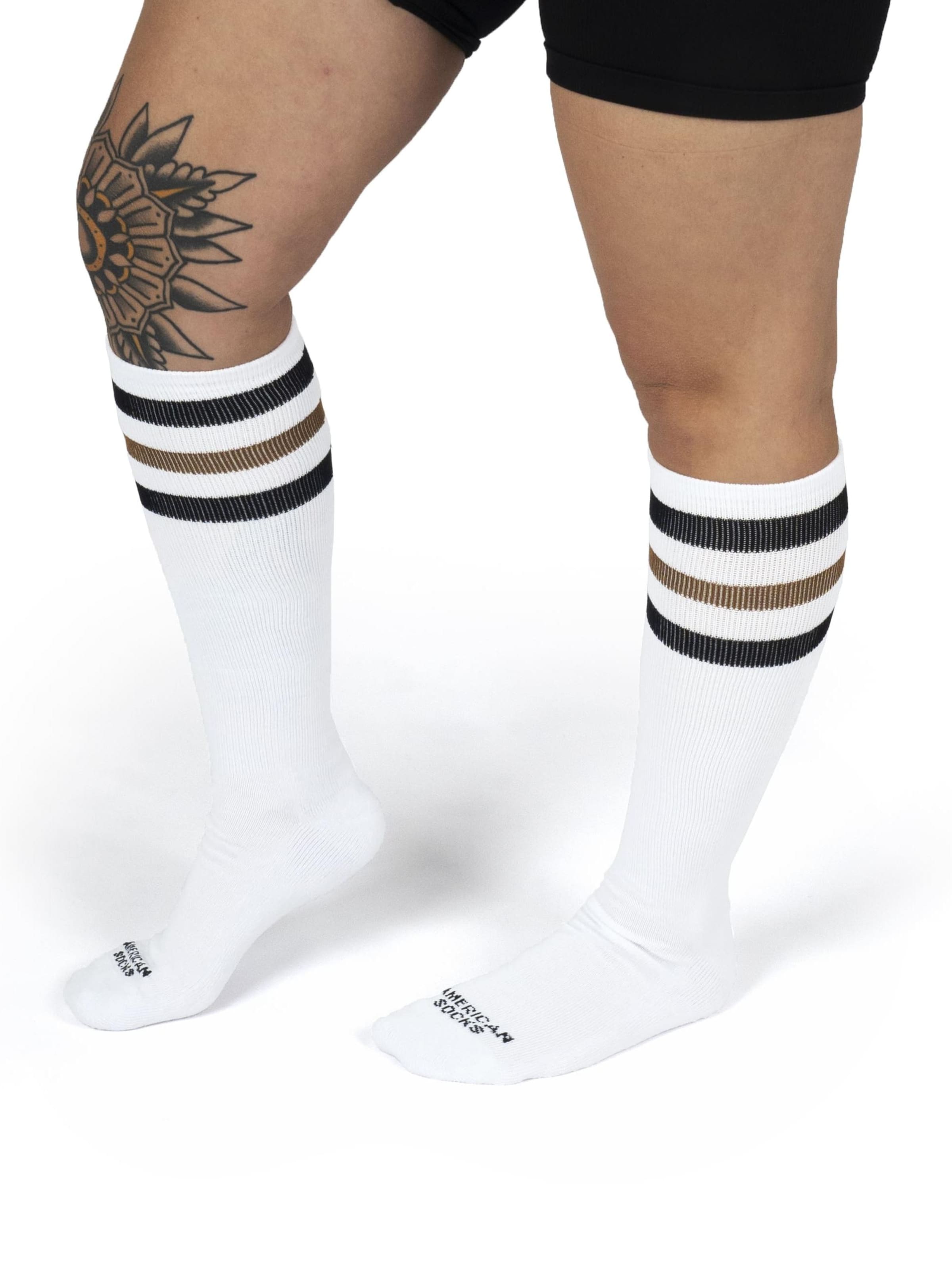 Chaussettes montantes 'Gizmo' American Socks en blanc