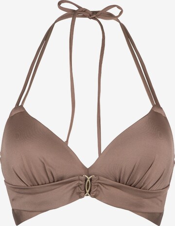 Bustier Hauts de bikini LingaDore en marron : devant