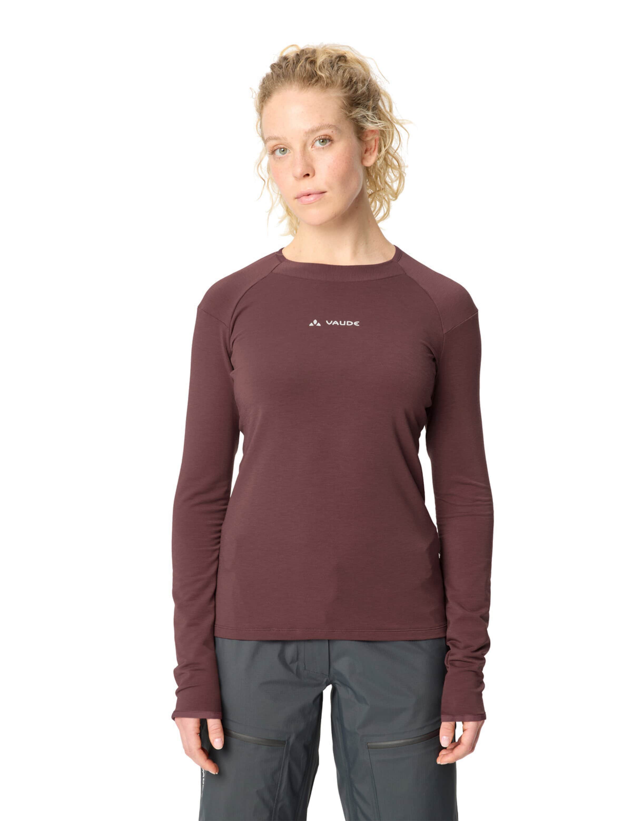VAUDE Funktionsshirt 'Monviso' in Rot: Vorderseite
