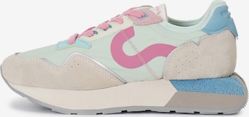 Sneaker bassa di CAFè NOIR in verde: frontale