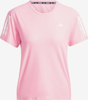 ADIDAS PERFORMANCE Λειτουργικό μπλουζάκι 'Own The Run' σε ροζ: μπροστά