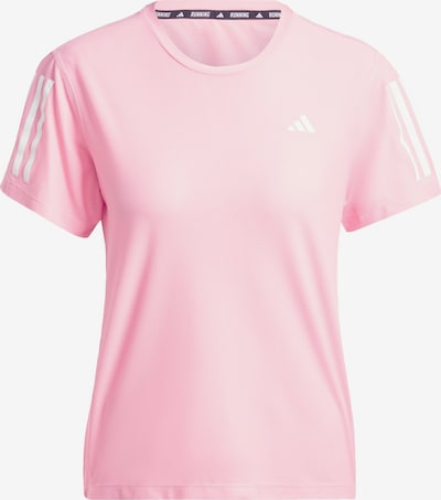 Sportiniai marškinėliai 'Own The Run' iš ADIDAS PERFORMANCE, spalva – rožių spalva / balta, Prekių apžvalga