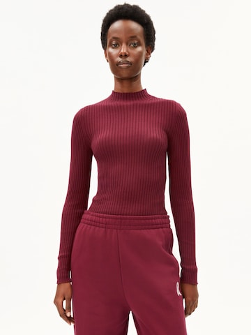 ARMEDANGELS Sweater 'Alaania' in Red: front