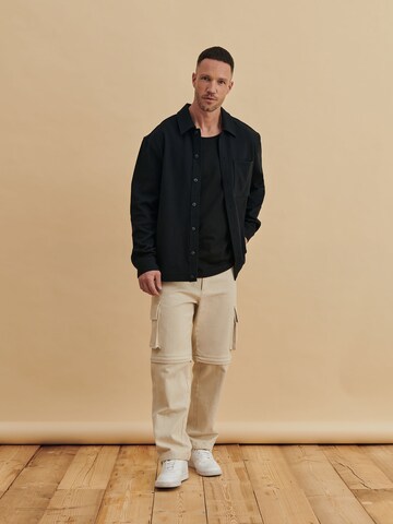 DAN FOX APPAREL Between-Season Jacket 'Marco' in Black