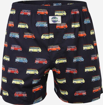 D.E.A.L International Boxershorts 'Surf Van' in Zwart: voorkant