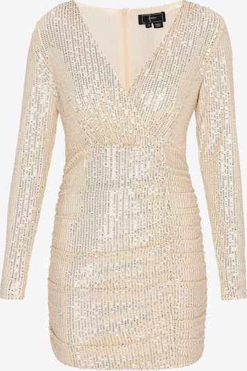 Kokteilinė suknelė iš faina, spalva – Auksas / sidabrinė, Prekių apžvalga