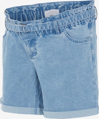 MAMALICIOUS Shorts 'NEW BARKA' in blue denim, Produktansicht