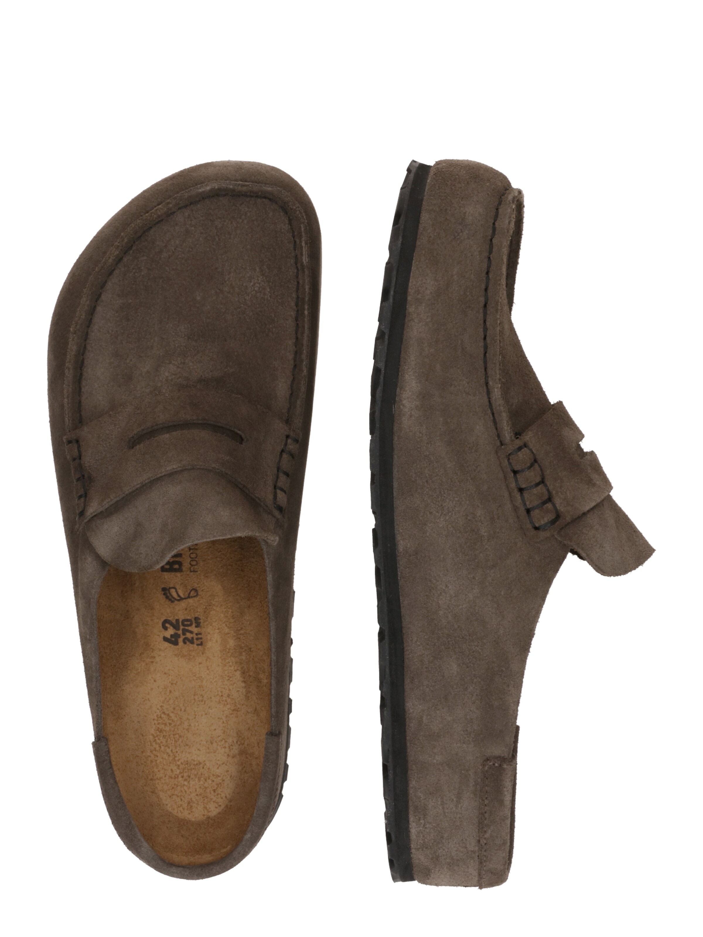 BIRKENSTOCK Pantoletter 'Naples' i grå