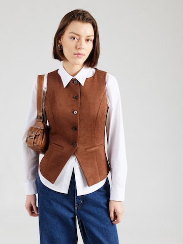 PIECES Kamizelka do garnituru 'PCRAKEL' w kolorze brązowy: przód