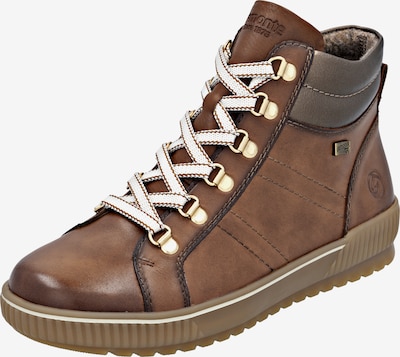REMONTE Schnürstiefel 'D0781' in braun / weiß, Produktansicht
