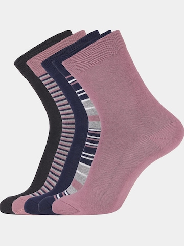 Chaussettes Copenhagen Bamboo en violet : devant
