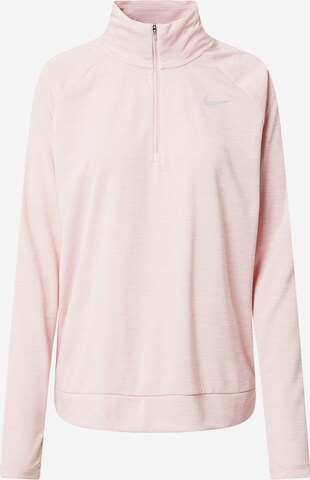 rožinė NIKE Sportiniai marškinėliai 'Pacer': priekis