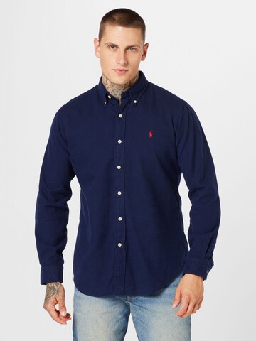 Polo Ralph Lauren Regular fit Overhemd in Blauw: voorkant